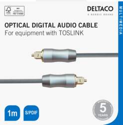 High End Toslink Cable DELTACO optical