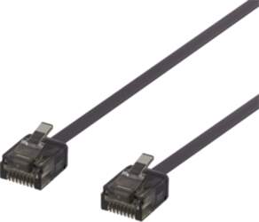 Patch cable DELTACO U/UTP Cat6a, flat