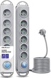 Qoltec Surge protector | 6 sockets