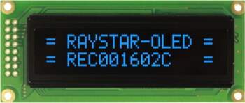 RAYSTAR OPTRONICS Display: OLED | alphanumeric