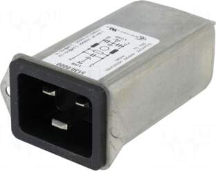 SCHURTER Connector: AC supply | socket
