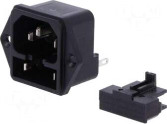 SCHURTER Connector: AC supply | socket