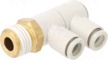SMC Push-in fitting | threaded,angled