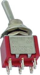 Taiwan VERTICAL TOGGLE SWITCH DPDT ON-OFF-(ON)