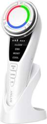 Ultrasonic facial massager with light therapy
