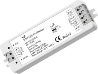 V2 LED Controller 12-24V, 2x5A