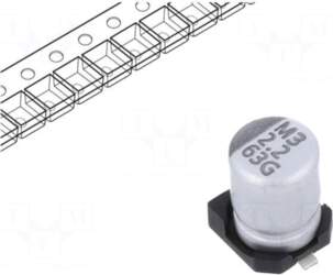 VISHAY Capacitor: electrolytic | SMD |