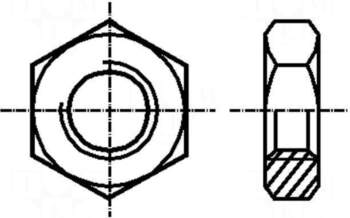 BOSSARD Nut | hexagonal | M4