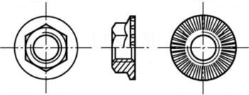 BOSSARD Nut | hexagonal | M8