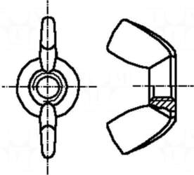 BOSSARD Nut | winged | M3