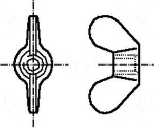BOSSARD Nut | winged | M6
