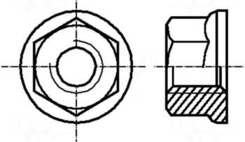 BOSSARD Nut | with flange |