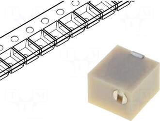 BOURNS Potentiometer: mounting | vertical,multiturn
