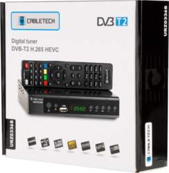 Cabletech DEKODER DVB-T2 H.265 HEVC
