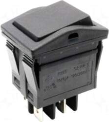 E-SWITCH ROCKER | DPST | Pos: