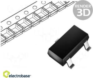 Electro Base Transistor: NPN; bipolar; 45V