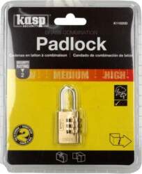 KASP Padlock | brass | 3