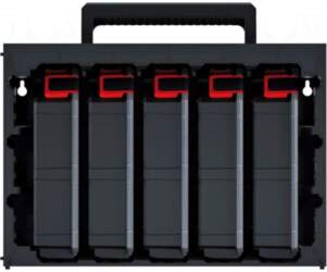 KISTENBERG Set with containers | black