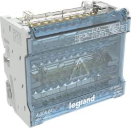 Modular distribution block with staggered bars