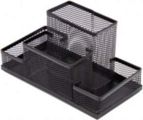 Pencil case Forpus, black, empty, section