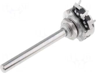 PIHER Potentiometer: shaft | single turn