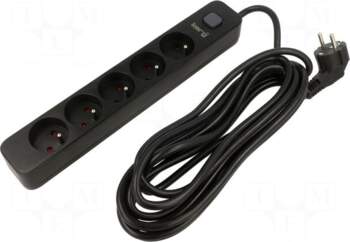 Plug socket strip: protective | Sockets: