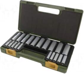 PROXXON Socket: 6-angles-set | 1/2",1/4"