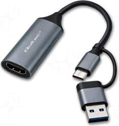 QOLTEC Adapter | HDMI socket,USB