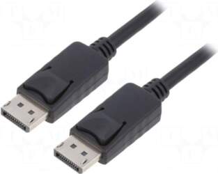 QOLTEC Cable | DisplayPort plug,both