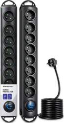 Qoltec Surge protector | 8 sockets