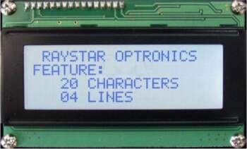 RAYSTAR OPTRONICS Display: LCD | alphanumeric