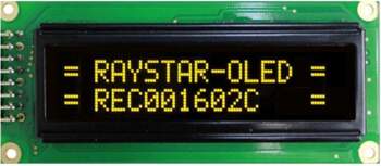 RAYSTAR OPTRONICS Display: OLED | alphanumeric