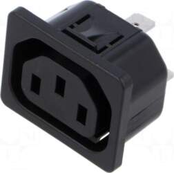 SCHURTER Connector: AC supply | socket