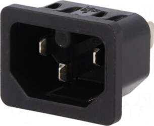 SCHURTER Connector: AC supply | socket