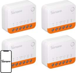SONOFF MINIR4 (Extreme) Switch, 4-Pack