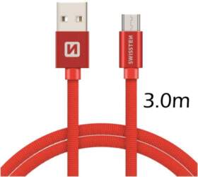 Swissten Textile Quick Charge Universāls Micro