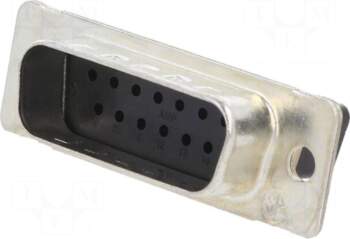 TE Connectivity Connector: D-Sub | black