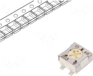 VISHAY Potentiometer: mounting | single turn