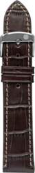 Zeppelin leather strap brown, 20 mm