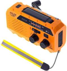 Adler | Portable radio with flashlight