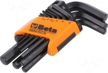 BETA Wrench: hex key-set | short