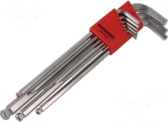 BONDHUS Wrench: hex key-set | spherical