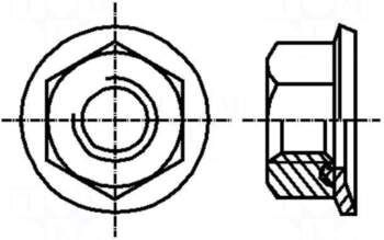 BOSSARD Nut | with flange |