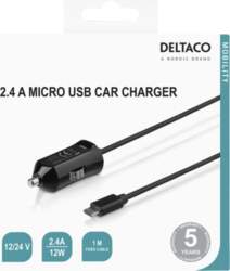 C ar charger DELTACO Micro USB