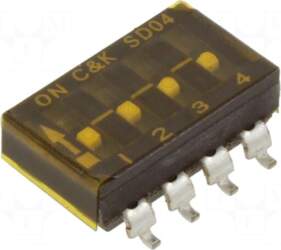 C&K Switch: DIP-SWITCH | Poles number: