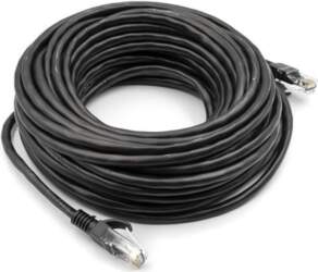 Cable Cat5E UTP, 15m, black