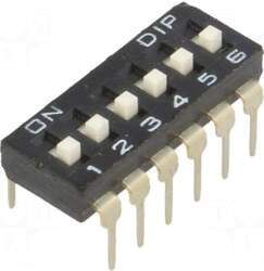 DIPTRONICS Switch: DIP-SWITCH | Poles number: