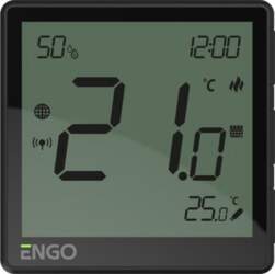 ENGO Telpas termostats EOne, ZigBee, Melns