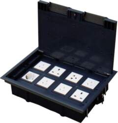Floorbox 8M (45x45) adjustable depth, for