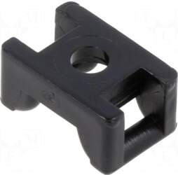 HELLERMANNTYTON Holder | screw | black